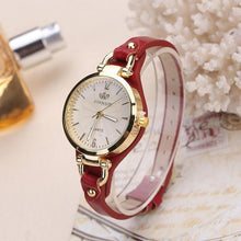 Load image into Gallery viewer, Women Casual Watches Round Dial Rivet PU Leather