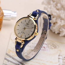 Load image into Gallery viewer, Women Casual Watches Round Dial Rivet PU Leather