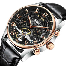 Load image into Gallery viewer, KINYUED Skeleton Tourbillon Mechanical Watch Men Automatic Classic
