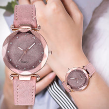 Load image into Gallery viewer, Casual Women Romantic Starry Sky Wrist Watch Leather