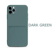 Load image into Gallery viewer, Silicone Phone Case for iPhone SE 2 SE 2020 SE2 X Xr Xs 7 8 6 6S Plus Wallet Funda For iPhone 11 Pro Max Coque With Card Holder