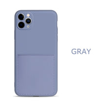 Load image into Gallery viewer, Silicone Phone Case for iPhone SE 2 SE 2020 SE2 X Xr Xs 7 8 6 6S Plus Wallet Funda For iPhone 11 Pro Max Coque With Card Holder