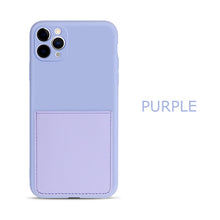 Load image into Gallery viewer, Silicone Phone Case for iPhone SE 2 SE 2020 SE2 X Xr Xs 7 8 6 6S Plus Wallet Funda For iPhone 11 Pro Max Coque With Card Holder