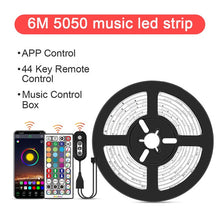 Load image into Gallery viewer, LED Strip Light ,RGB 5050/SMD2835, Flexible Ribbon, DIY Led Light Strip RGB Tape Diode DC 12V Phone app bluetooth