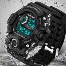 Load image into Gallery viewer, SANDA Fashion Sports Digital Watch Men Diving Sport LED Clock
