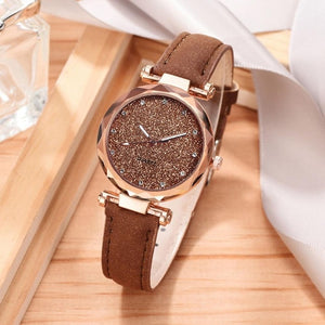 Women Watch Rhinestone Romantic Starry Sky WristWatch