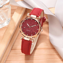 Load image into Gallery viewer, Women Watch Rhinestone Romantic Starry Sky WristWatch
