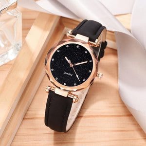 Women Watch Rhinestone Romantic Starry Sky WristWatch