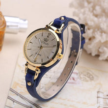 Load image into Gallery viewer, Women Casual Watches Round Dial Rivet PU Leather
