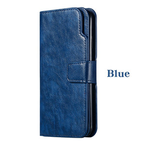 Retro Wallet Flip Card Cover Luxury Leather Case For iPhone 11 Pro X XR XS MAX 5 6 6s 7 8 Plus 5s SE 2020 8Plus Phone Coque Bag