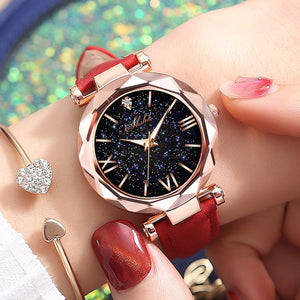 Women Casual Leather Ladies Watch Quartz Wrist Watch