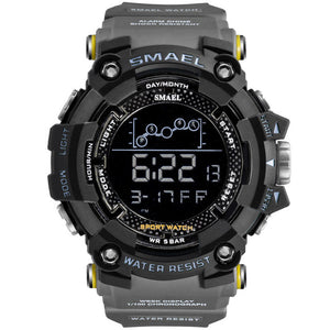 SMAEL Mens Watch Military Waterproof Sport Wrist Watch Digital Stopwatche