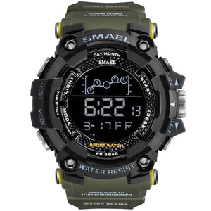 SMAEL Mens Watch Military Waterproof Sport Wrist Watch Digital Stopwatche