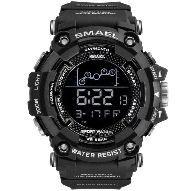 SMAEL Mens Watch Military Waterproof Sport Wrist Watch Digital Stopwatche