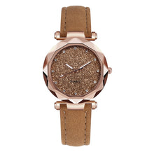 Load image into Gallery viewer, Casual Women Romantic Starry Sky Wrist Watch Leather
