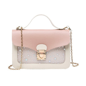 Women Mini Small Square Pack Shoulder Bag Fashion Star Sequin Designer Messenger Crossbody Bag Clutch Wallet Handbags