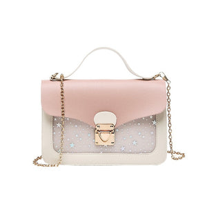 Women Mini Small Square Pack Shoulder Bag Fashion Star Sequin Designer Messenger Crossbody Bag Clutch Wallet Handbags