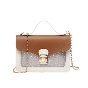 Women Mini Small Square Pack Shoulder Bag Fashion Star Sequin Designer Messenger Crossbody Bag Clutch Wallet Handbags