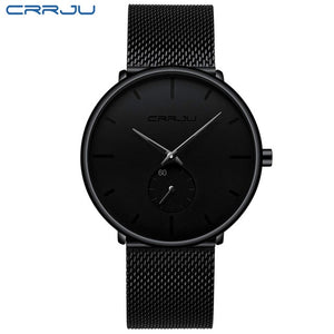 CRRJU Fashion Mens Watches Top Brand Luxury