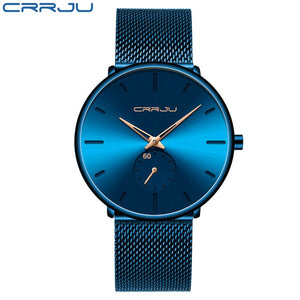 CRRJU Fashion Mens Watches Top Brand Luxury