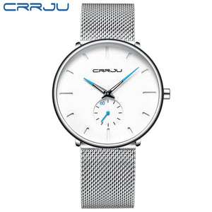 CRRJU Fashion Mens Watches Top Brand Luxury