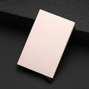 Quality Stainless Steel Credit Card Holder Men Slim