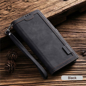 Luxury Leather Flip Wallet Case For Xiaomi Mi 10 CC9 E 9T 9Lite Note10 Redmi K30 K20 Note 9 9s 8T 8 7 Pro Max Card Phone Cover