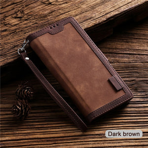 Luxury Leather Flip Wallet Case For Xiaomi Mi 10 CC9 E 9T 9Lite Note10 Redmi K30 K20 Note 9 9s 8T 8 7 Pro Max Card Phone Cover