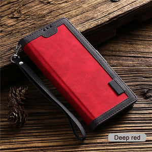 Luxury Leather Flip Wallet Case For Xiaomi Mi 10 CC9 E 9T 9Lite Note10 Redmi K30 K20 Note 9 9s 8T 8 7 Pro Max Card Phone Cover