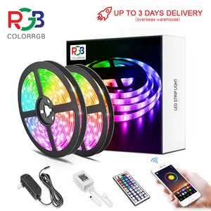 LED Strip Light ,RGB 5050/SMD2835, Flexible Ribbon, DIY Led Light Strip RGB  Tape Diode DC 12V Phone app bluetooth