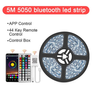 LED Strip Light ,RGB 5050/SMD2835, Flexible Ribbon, DIY Led Light Strip RGB  Tape Diode DC 12V Phone app bluetooth