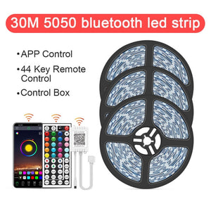 LED Strip Light ,RGB 5050/SMD2835, Flexible Ribbon, DIY Led Light Strip RGB  Tape Diode DC 12V Phone app bluetooth